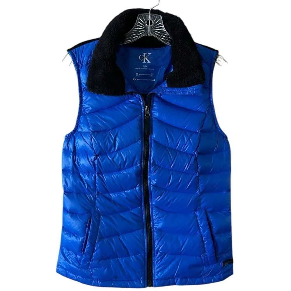 Calvin Klein Down Black and Blue Puffer Vest